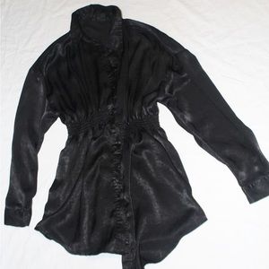 Sheer black cover up